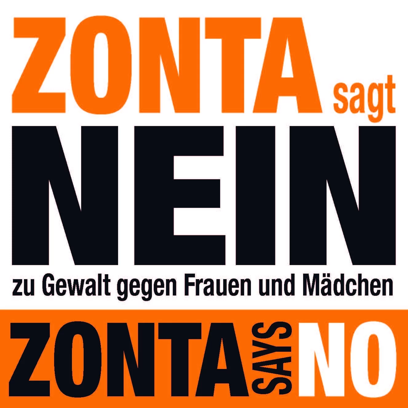 Zonta sagt nein Logo