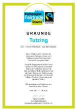 Fairtrade Urkunde Tutzing